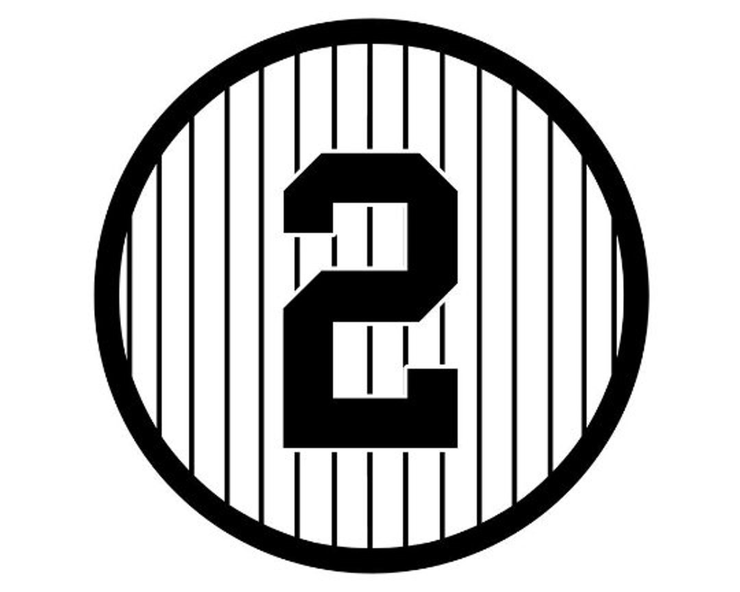 Derek Jeter Retired Number Black Sticker New York 2 - Etsy