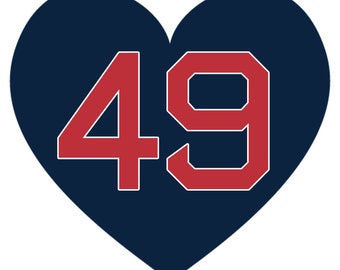 Tim Wakefield Commemorative Sticker | Boston #49 | RIP Wake | 3" Die-Cut