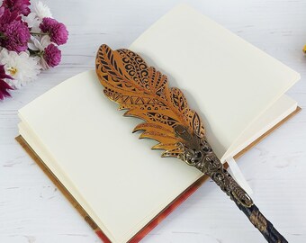 Bolígrafo con purpurina dorada, regalo de aniversario para esposa, bolígrafo de fantasía con plumas brillantes para boda, bolígrafo de escritura hecho a mano, lápiz con adorno artesanal personalizado