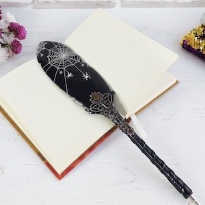 Füllfederhalter Geschenk für Papa, Steampunk Stift Geschenk, Tuschestift Geschenk, Halloween Party Geschenk, Gothic Stift, Mystery Journal Men