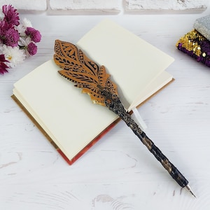 Gold wedding pen decor gift, Wedding stationery, Custom sparkle pen, Personalized guestbook pen gift, Bling embellished ballpoint pen bridal