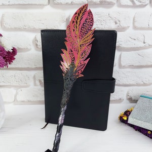 Bolígrafo personalizado con nombre, bolígrafo personalizado de oro rosa para mujer, bolígrafo místico coleccionable, bolígrafo de pluma al por mayor, regalo para la abuela del Día de la Madre