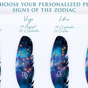 Bolígrafo azul único, bolígrafo con pluma brillante, bolígrafo de regalo de cumpleaños para nieta, pluma estilográfica personalizada mágica, bolígrafo de diario místico para mujer. imagen 13