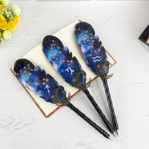 Personalized fantasy graphite pencil Sketchbook drawing pencil Mystic notebook pencil Writer gift Book of shadow pen Grimoire witch supplies image 14