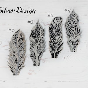 Anpassad reservoarpenna Mors dag-present till fru Fantasy bröllopsgästbokpenna Lila fjäderpenna skrivande läderjournalpenna Glitter penna bild 6