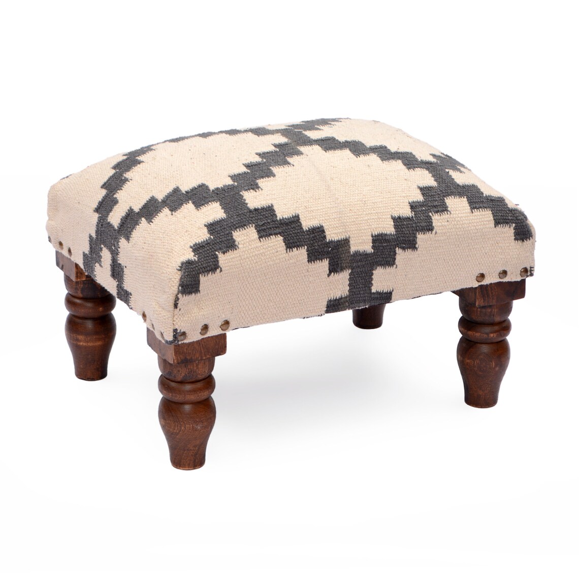 Wooden footstool Small size wooden footrest stool living Etsy