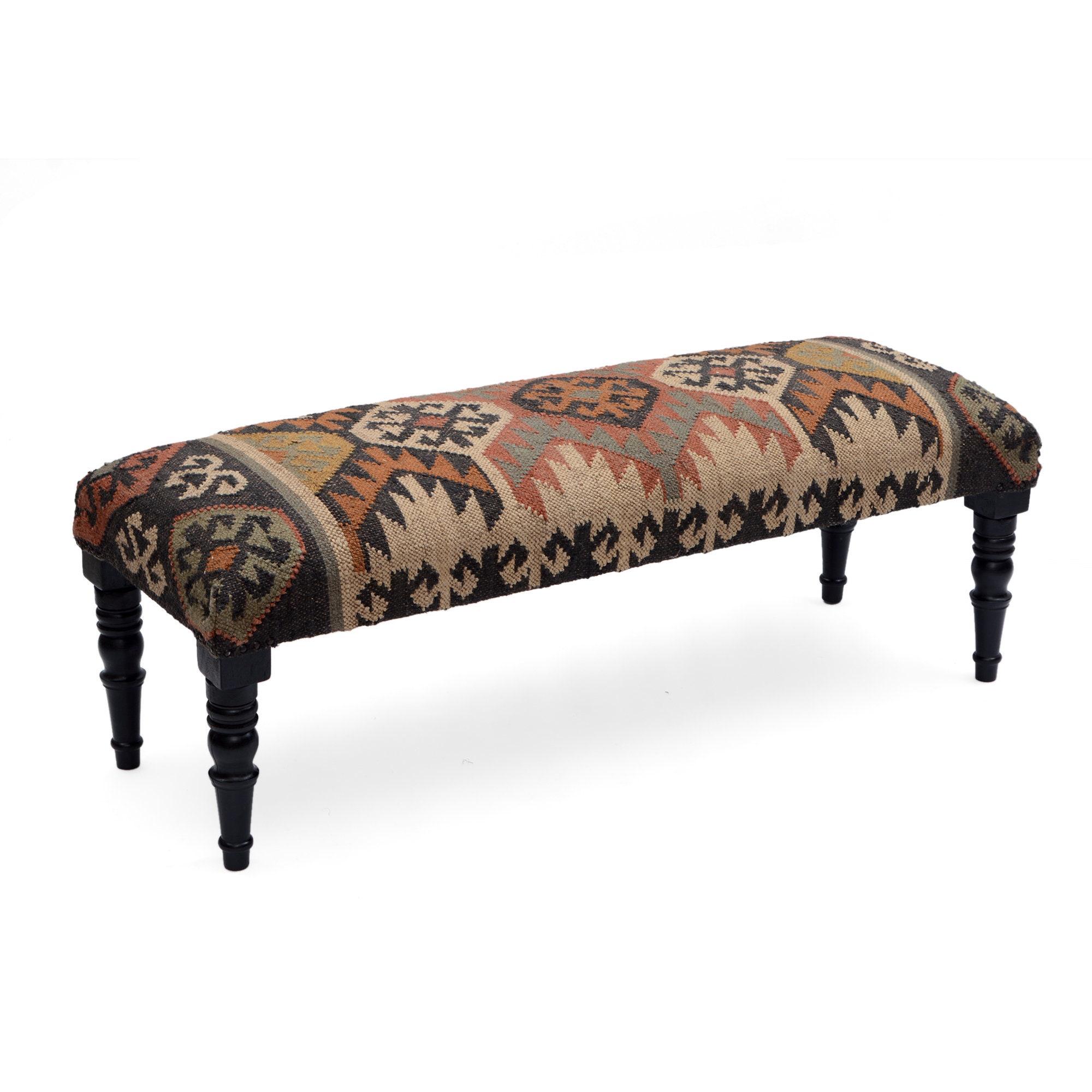 Jute Kilim Bench For Livingroom Living Room Table Bench