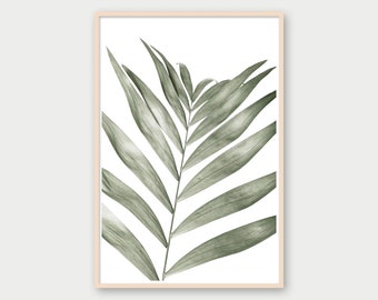 Fern Print Art Botanical Leaf Art Print Fern Leaf Tropical - Etsy