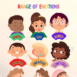 Lerne das Alphabet, Meine Emotionen, Lerne die Zeit zu sagen, Sofortiger Download, druckbare PDF