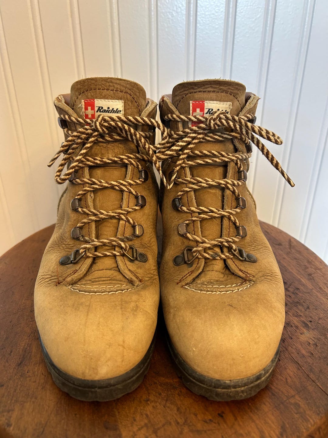 Vintage Raichle Mens Sz 5.5 Shoes Brown Mountaineering  display picture 1