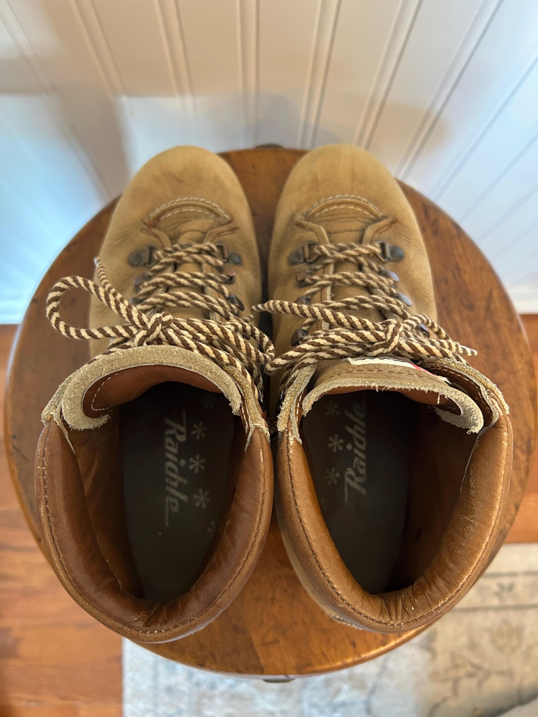 Vintage Raichle Mens Sz 5.5 Shoes Brown Mountaineering 