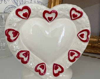 Vintage RELPO Girl Love Letter Heart Valentine Planter 1950 Mid