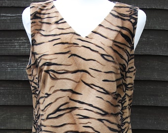 Gorgeous Vintage Harve Benard Tiger Print Dress, Size 10 UK (8 US)