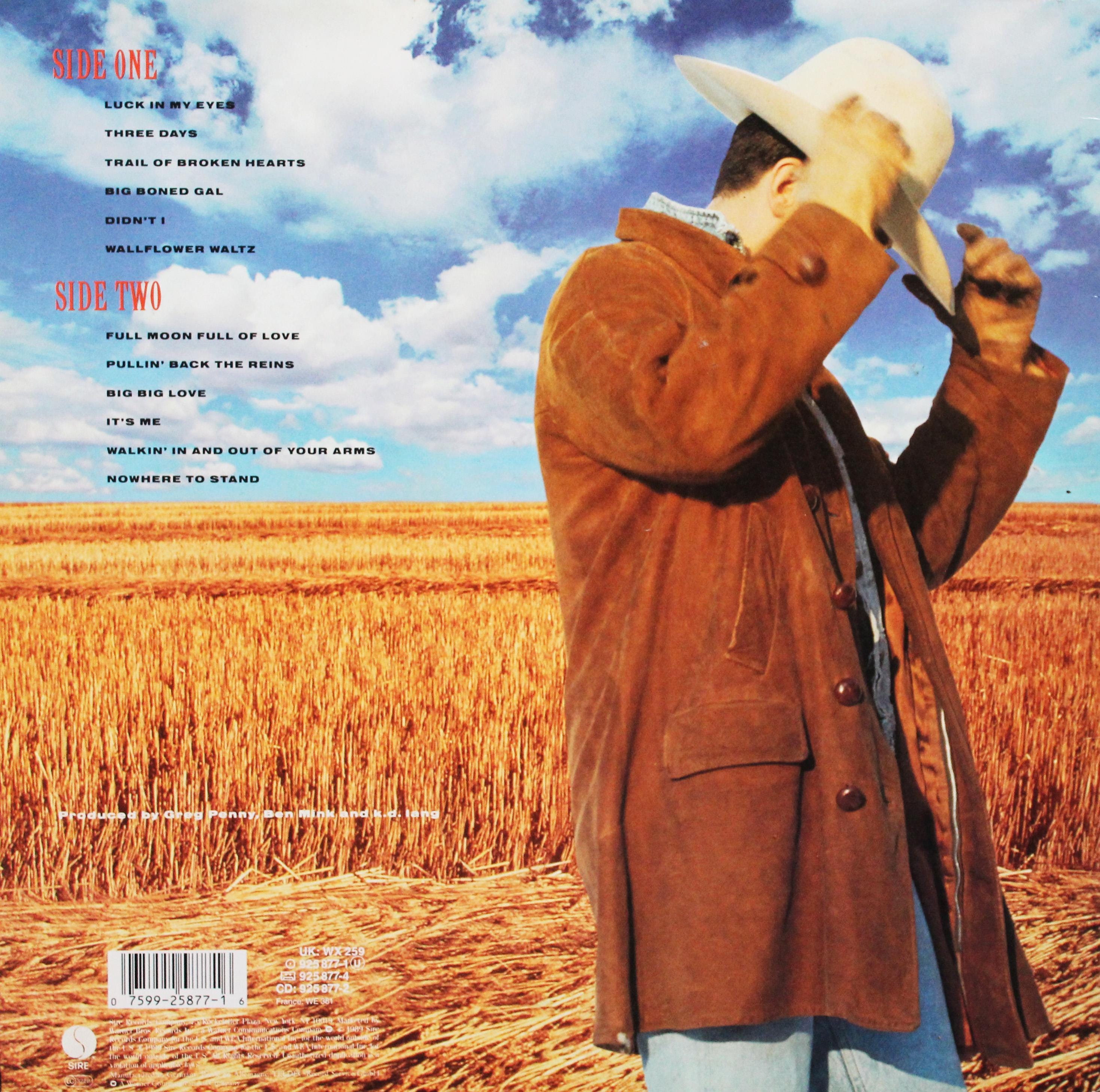 K.D. Lang and the Reclines, Absolute Torch and Twang, Vinyl LP