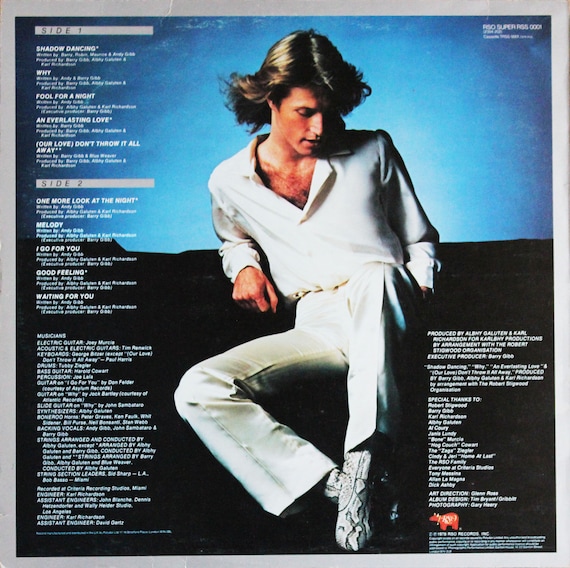 アンディ・ギブ、シャドウ・ダンシング、ビニール LP (1978) - Etsy 日本