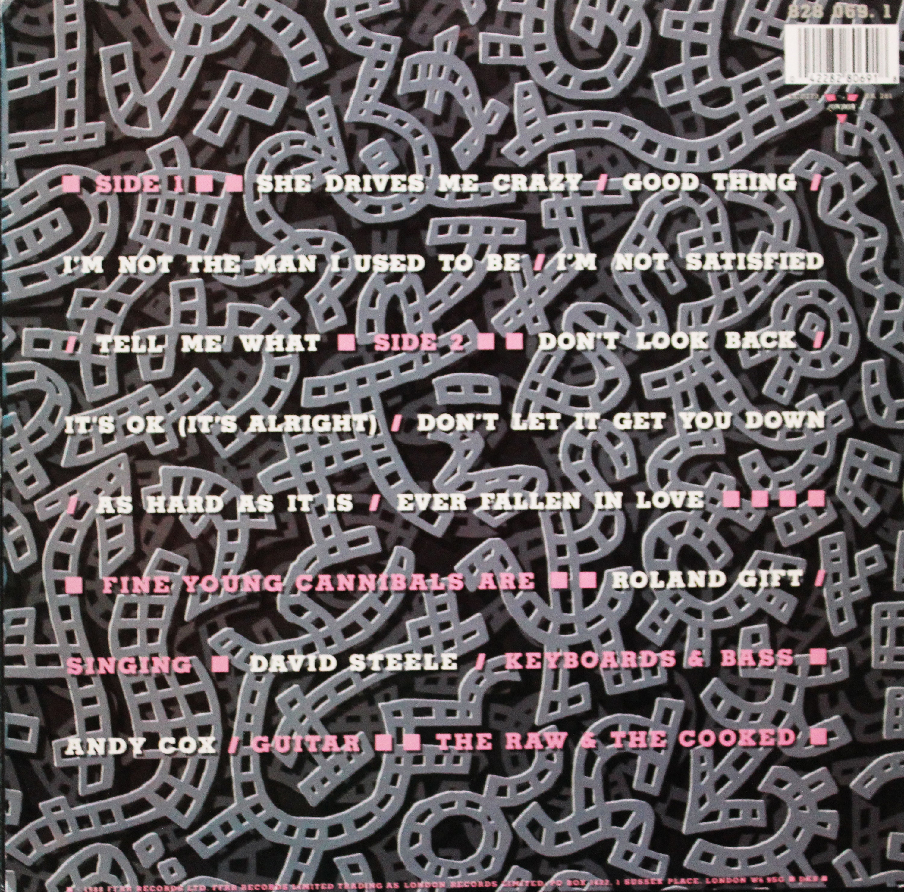 Fine Young Cannibals, the Raw & the Cooked, Vinyl LP (1988) - Etsy
