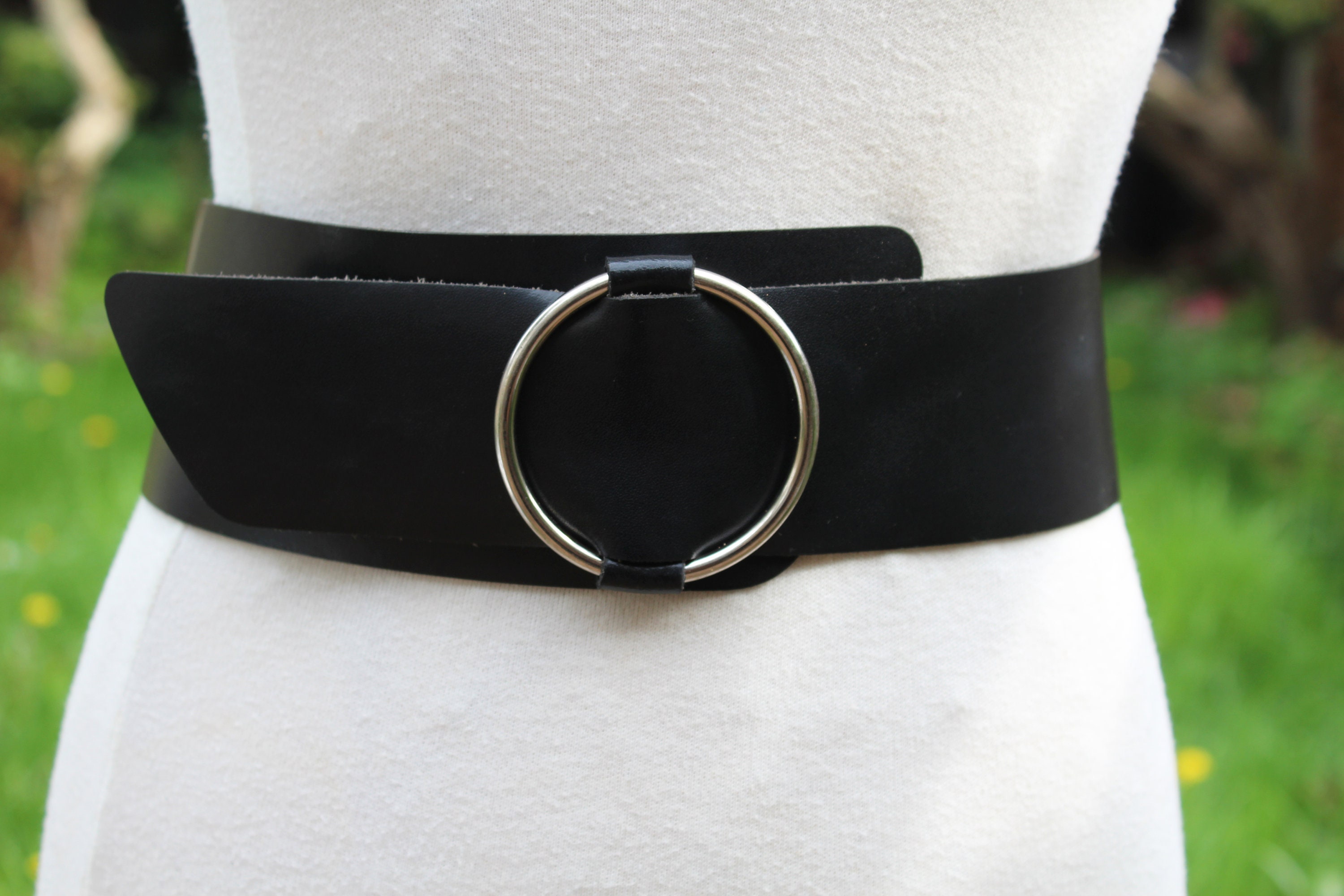 Ceinture Large élastique Femme Brodée Fleurie - Boucle élégante, Style Rétro, Taille Unique, Neuve