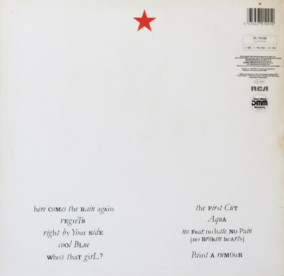 Eurythmics, Touch, Vinyl LP (1983). - Etsy