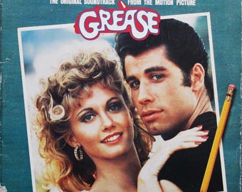 Trilha Sonora Original de Grease, do Filme, Álbum Duplo em Vinil com Capa Gatefold (1978)