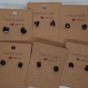 Shungite stud earrings