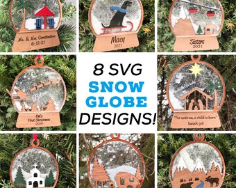 Download Snow Globe Svg 3d Etsy