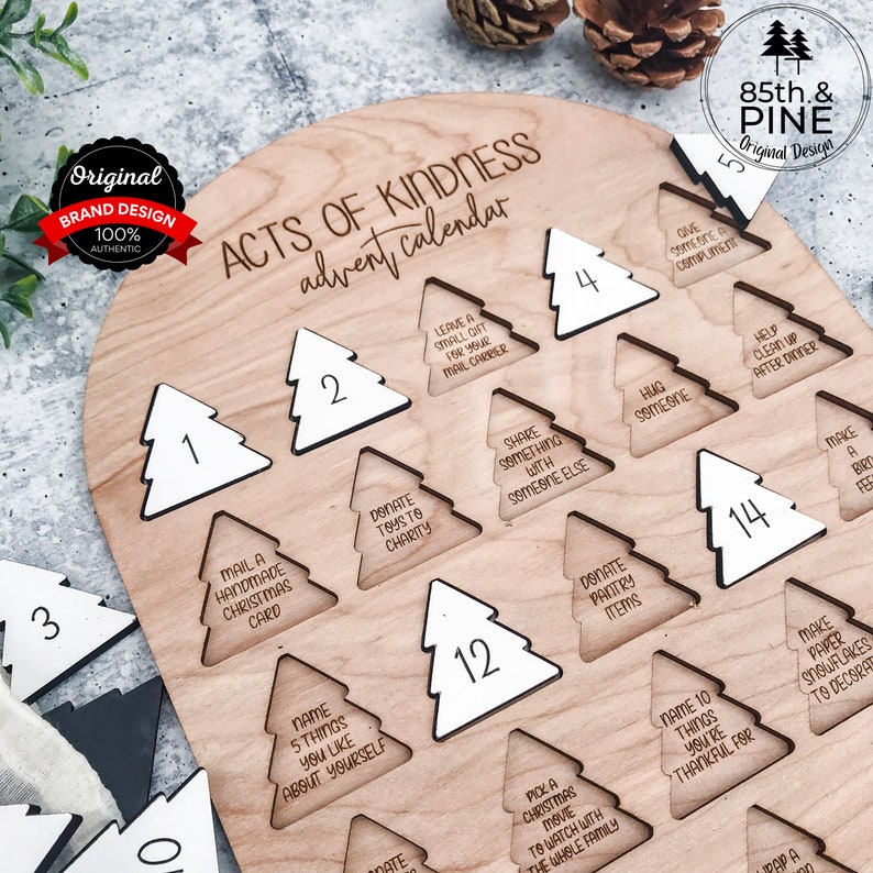 Acts of Kindness Advent Calendar Countdown Calendar Kids Activity Calendar Kids Advent Calendar Christmas Activities for Kids image 4