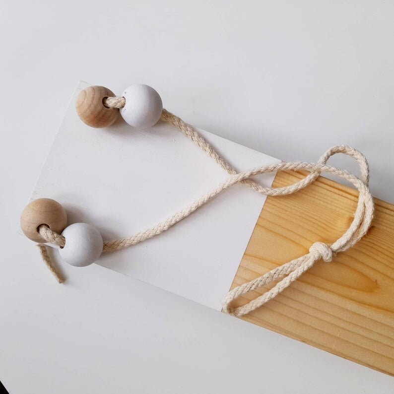 Nursery Shelf Wooden Swing Display Shelves Hanging Rail Etsy UK