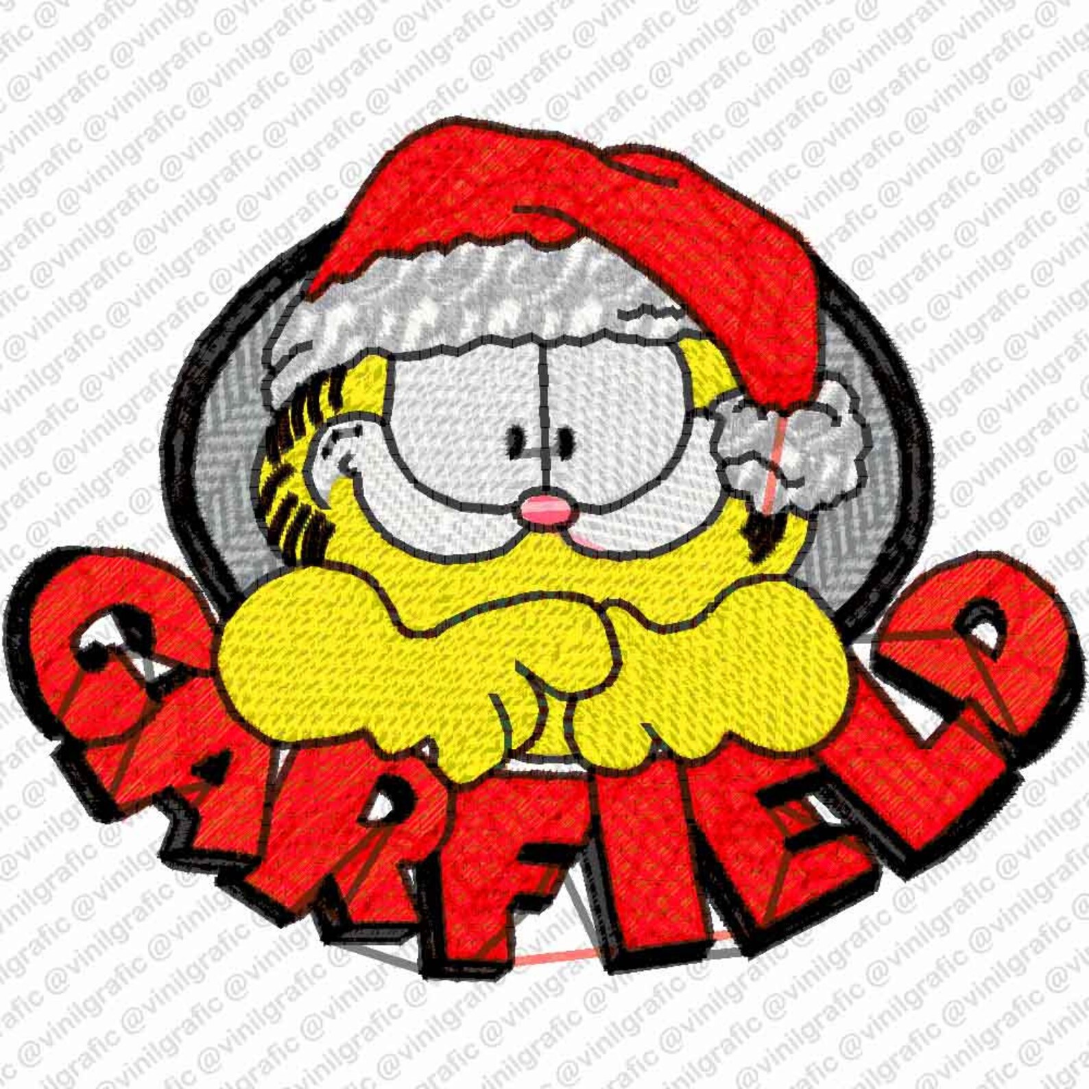 Garfield vol2 kit of 16 designs for embroidery machine kit  etsy