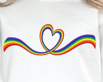 ゲイ プライド SVG、レインボー フラッグ SVG、LGBTQ レインボー SVG、LGBTQ SVG、ゲイ SVG、ゲイ プライド シンボル、プライド月間 SVG、ゲイ レインボー SVG、レインボー SVG