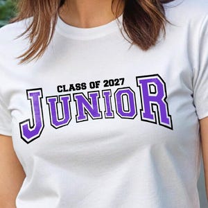 Class of 2027 Junior svg, Junior college svg, Junior high school svg, Third year student shirt svg, Junior Varsity svg, Student shirt svg
