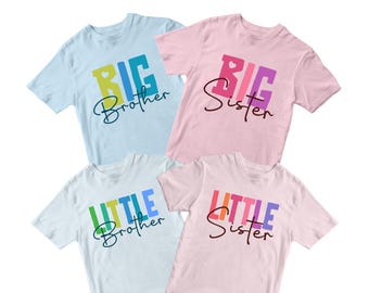 Sibling Matching shirt svg, Big sister svg, Little Sister PNG, Big brother DTF, Little brother sublimation, Lil sis Lil bro Big bro Lil bro