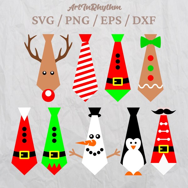 Christmas neck tie svg bundle, Christmas shirt design svg, Merry Christmas svg bundle, Santa Claus funny tshirt svg, Christmas kid shirt svg