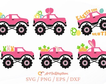 Easter Svg, Easter Truck Svg Bundle, Easter Trucks Svg, Easter Svg Bundle, Trucks Svg, Easter Cliparts, Truck Svg Files, Easter Eggs Svg