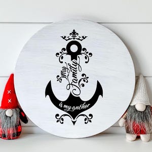 Anchor Svg, My family is my anchor Svg, Positive Quote Svg, Nautical Svg, Family Svg, Love Svg, Anchor Svg Cut File, Motivational Quote Svg