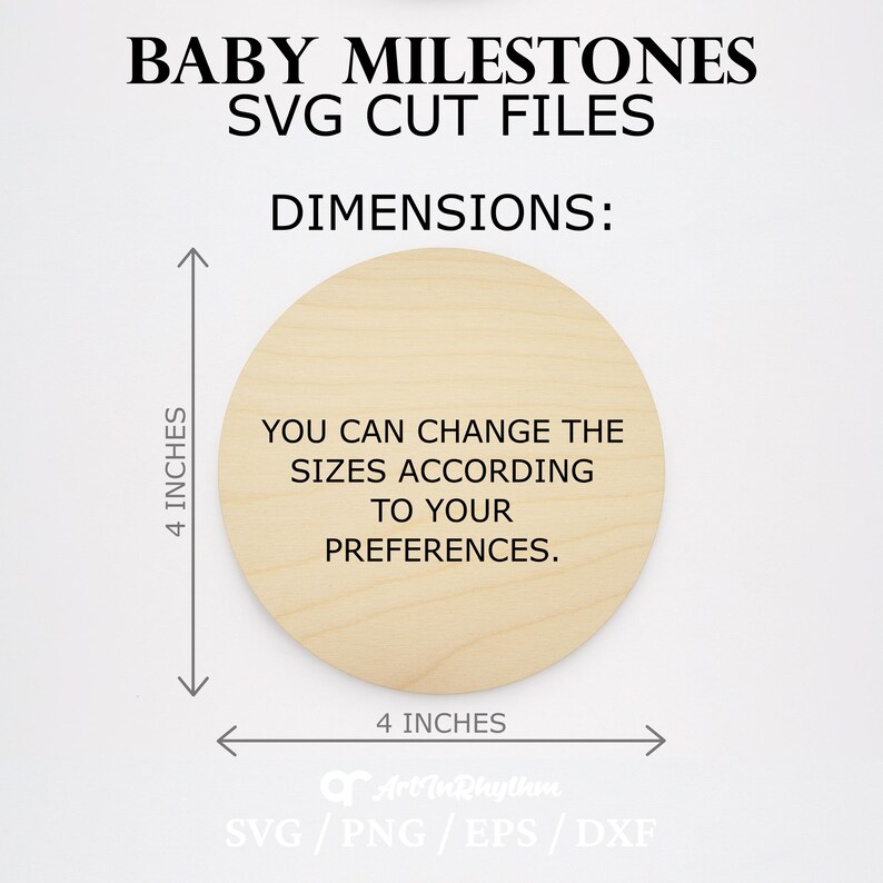 Baby Milestones Svg, Floral Monthly Milestones Svg, Milestone Discs Svg ...