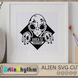 Area 51 Survivor Svg Alien Svg Green Alien Svg Area 51 Svg - Etsy