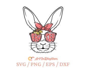 Pasen Svg, schattige paashaas Svg, Happy Easter Svg, Bunny Svg, konijn Svg, lente Svg, Pasen Svg-bestand, Pasen Clipart, paashaas PNG