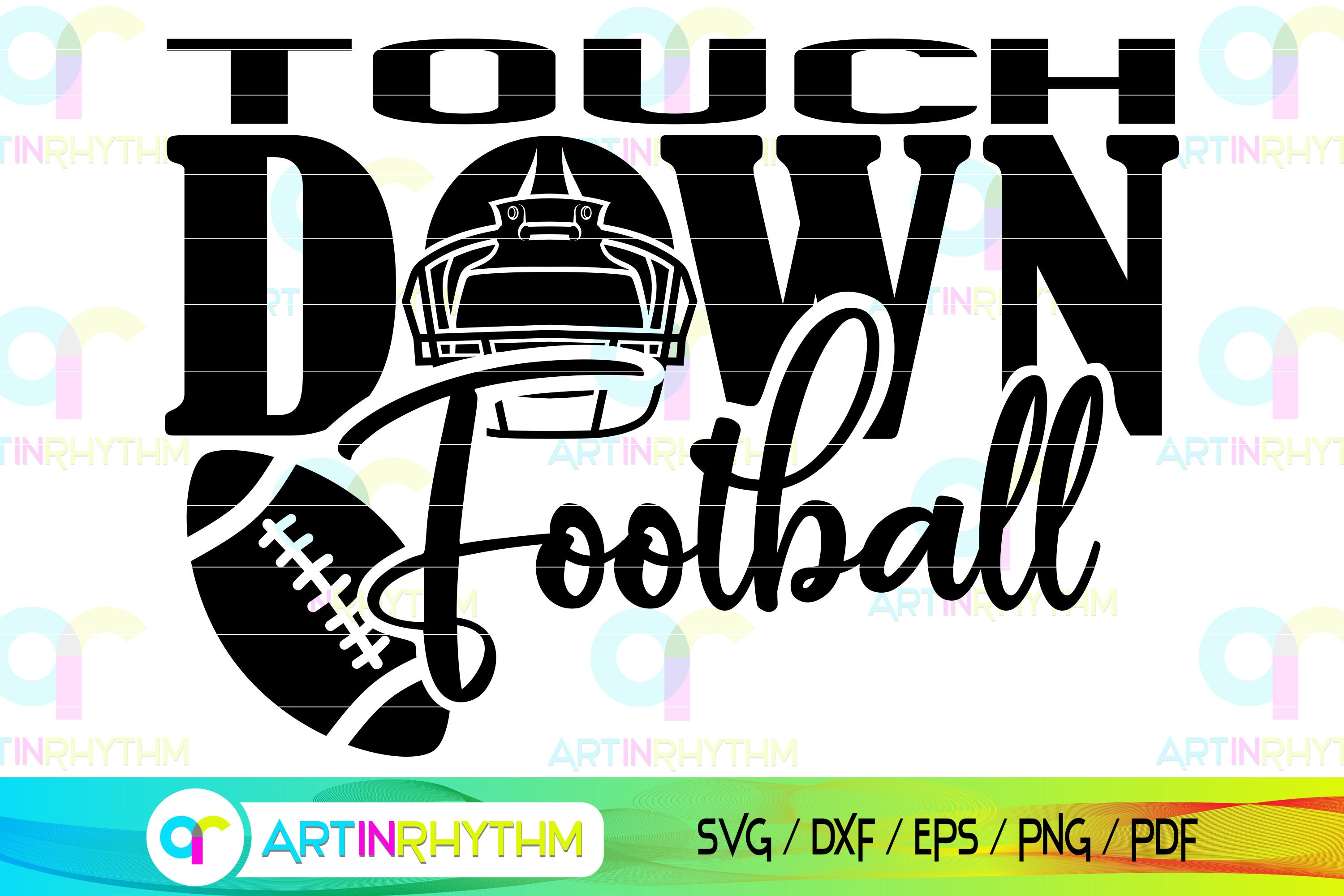 Football svg bundle football svg touch down football game | Etsy