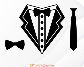 Esmoquin Svg, Pajarita Svg, Corbata Svg, Traje Svg, Archivo Svg Esmoquin, Archivo Cortado Svg Esmoquin, Traje Corbata Svg, Esmoquin Svg, Camisa De Esmoquin Svg, Papá Svg