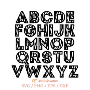 Tiger print svg, Tiger print alphabet svg bundle, Tiger print alphabet letter A-Z svg, Tiger Letter svg, Tiger print font svg, Tiger fur svg