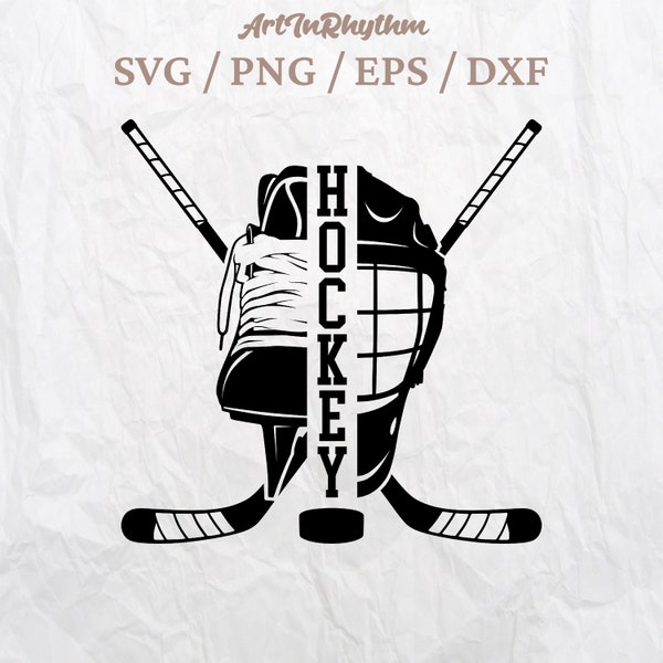 Hockey Svg, Ice Hockey Svg, Hockey Shirt Design, Hockey Clipart, Hockey Puck Svg, Hockey Stick Svg, Sports Svg, Hockey Print, Hockey Design