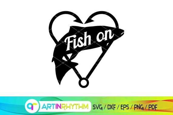 Download Fish On Svg Fish On Svg Cut File Fish Svg Fishing Svg Fish Etsy