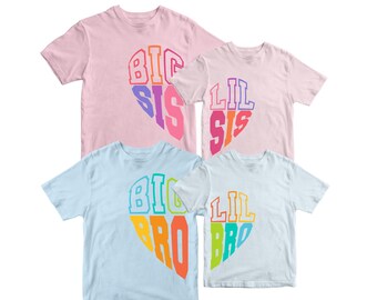 Sibling Matching shirt svg, Big sister svg, Little Sister PNG, Big brother DTF, Little brother sublimation, Lil sis Lil bro Big bro Lil bro