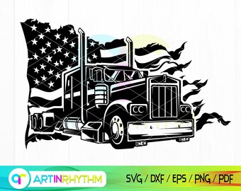 Trucker Aufnäher Patch USA-Flagge Truck Aufbügler LKW Trucker Aufnäher Patch USA-Flagge Truck Aufbügler LKW