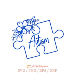 Autisme puzzel svg, autisme bewustzijn svg, autisme symbool svg, Embrace Neurodiversity svg, Autism Awareness Month svg, Wereld Autisme Dag svg