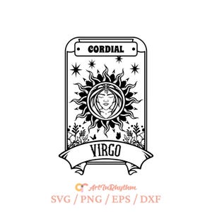 Signo do Zodíaco de Virgem, símbolo de Virgem svg, camisa de Virgem svg, sublimação PNG de Virgem, svg místico de Virgem, clipart de Virgem Virgem, mês de aniversário de Virgem