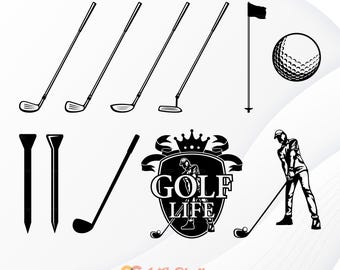 Golf Svg, Golf Svg Bundle, Golf Club Svg, Golf Ball Svg, Golfing Svg, Golf Svg Files, Golf Cliparts, Golfer Svg, Golf Tee Svg, Golf Flag Svg
