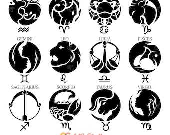 Zodiac Signs Svg, Zodiac Sign Svg Bundle, Zodiac Cliparts, Zodiac Svg Files, Keychain Patterns Svg, Keychain Backgrounds Svg, Astrology Svg