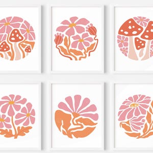 Abstract Flower Svg, Retro Flower Svg, Flower Cliparts, Flower Svg Files, Flower Cut Files, Boho Svg File, Boho Flower Svg, Flower Wall Arts