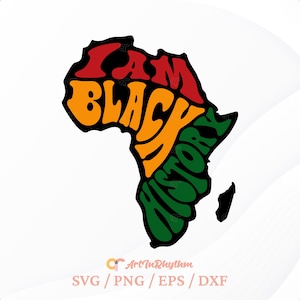 Schwarze Geschichte svg, ich bin schwarze Geschichte svg, schwarze Geschichte Monat svg, Juneteenth svg, schwarzer Pride svg, schwarze Leben Matter svg, Afrika svg